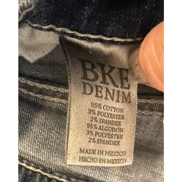 BKE Men's Alec Skinny Jeans Medium Wash Stretch Denim Buckle Sz 27R - Picture 3 of 9